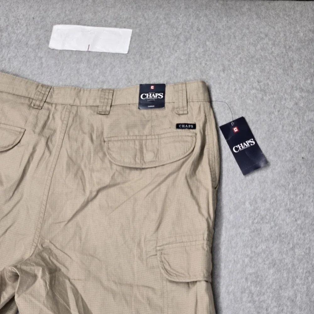 Chaps Men Shorts 36 Hudson Tan Cargo Ripstop 9